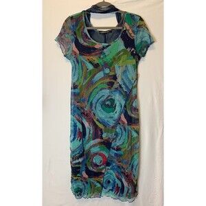 Mado et Les Autres dress (size small) ART YOU WEAR French design on mesh BOHO